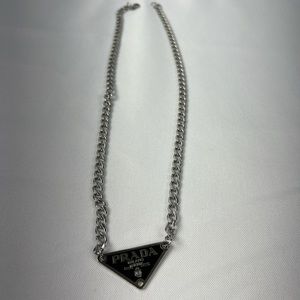 Prada Necklace Triangle Chain